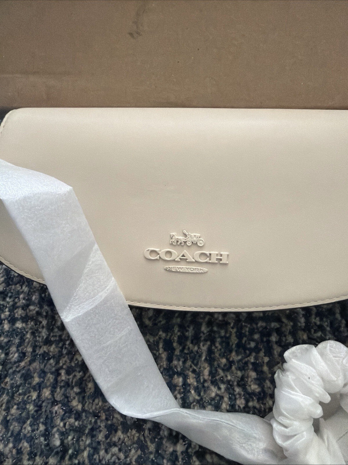 Coach Andrea shoulder bag Ivory BN Cross Body 2 Straps