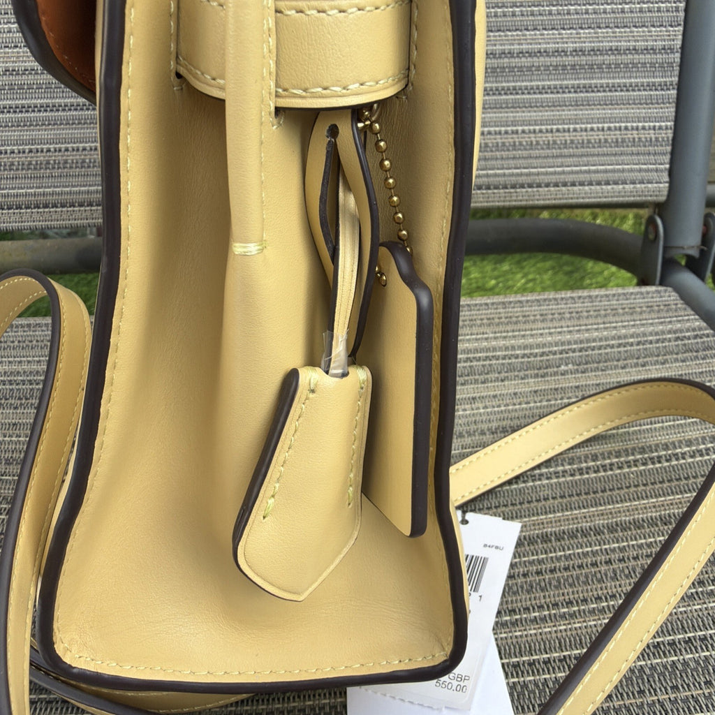 Coach Sammy Top Handle 21 Bag smooth leather Hay - Yellow  RRP £550 BNWT