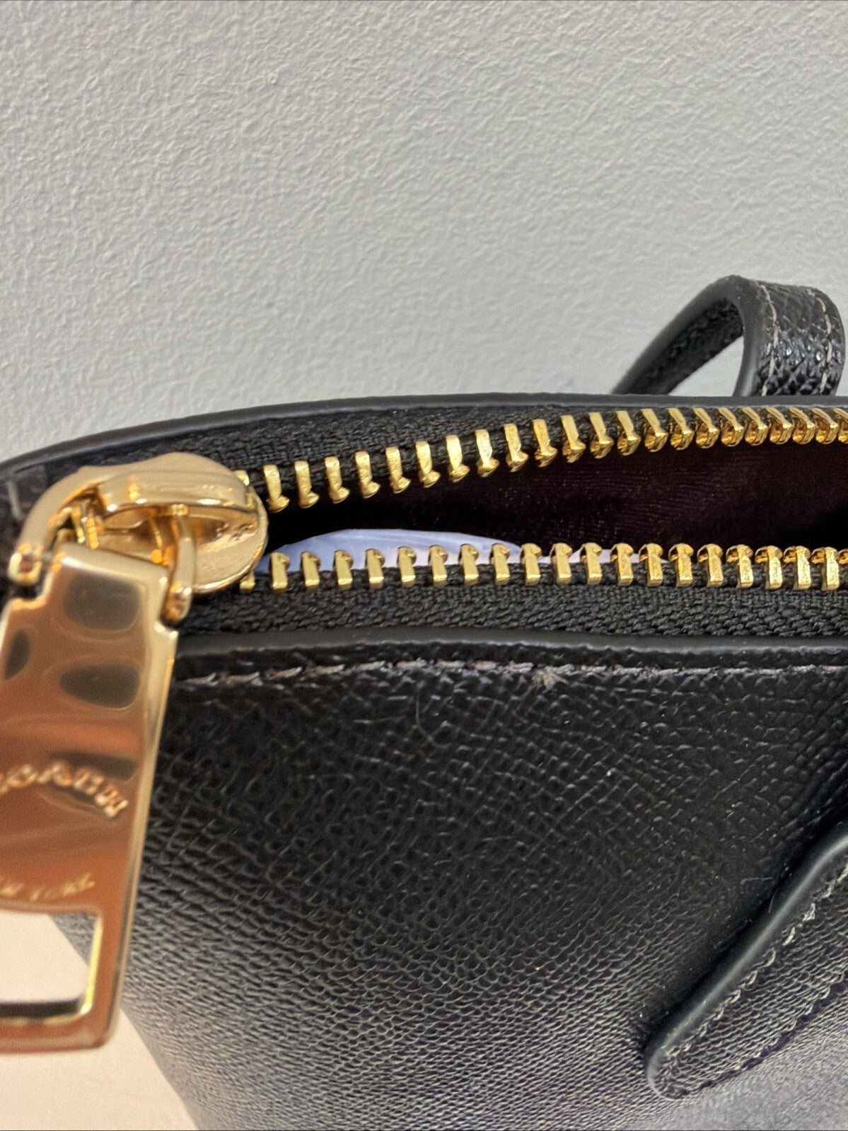 Coach FIONA Black Leather Tote Bag Zip Top Gold Logo Hardware BNWT £350