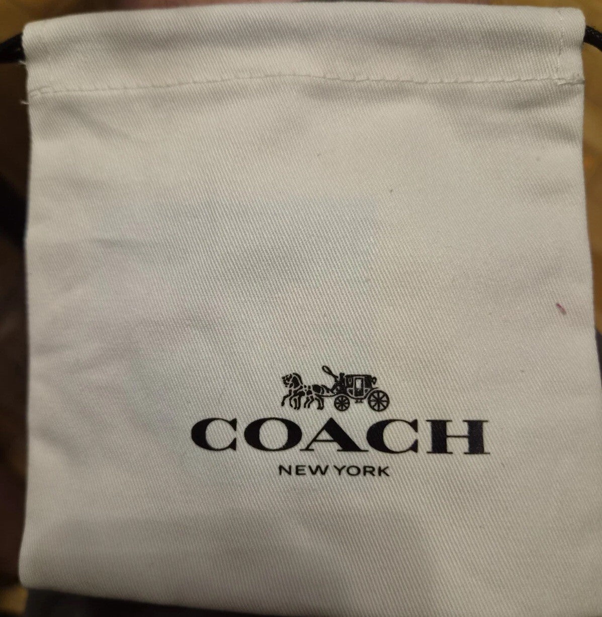 Coach Open Circle Stud Earrings Silver Tone New With Packaging & Dustbag