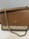 COACH Klare Crossbody Bag In Signature Canvas & Cross Grained Leather BN