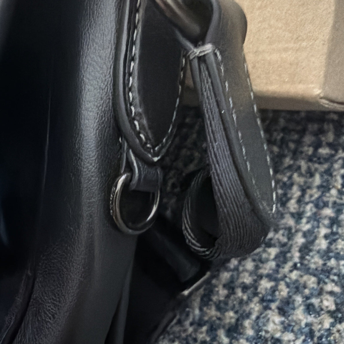 Coach Men's League Smooth Leather Messenger Bag - Black BNWT New