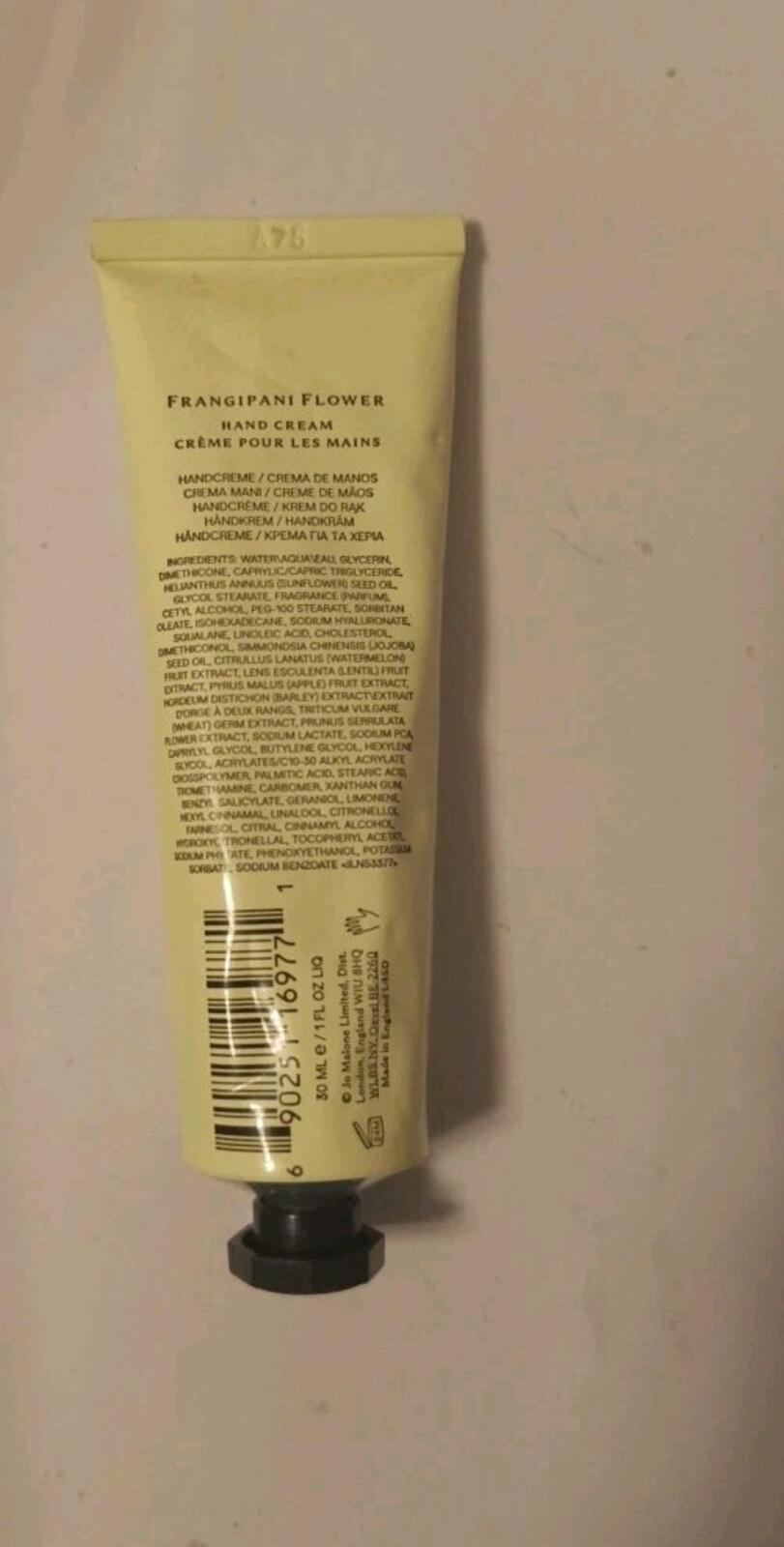 Jo Malone London Frangipani Flower Hand Cream 30ml - Luxury Moisturizing