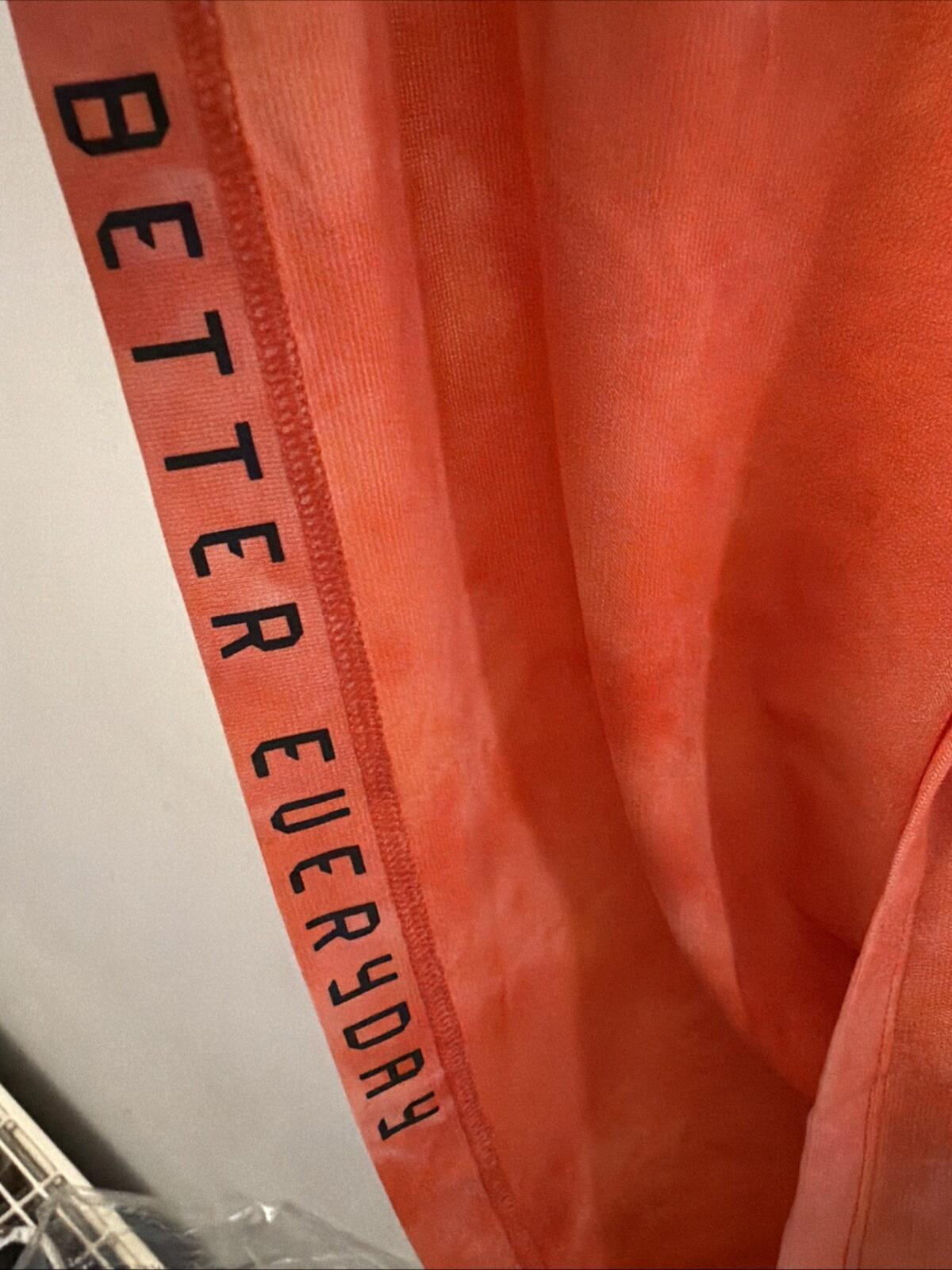 Lululemon Always Agile Tank Top Vest Spray Dye Large Wicking Orange Coral NWOT