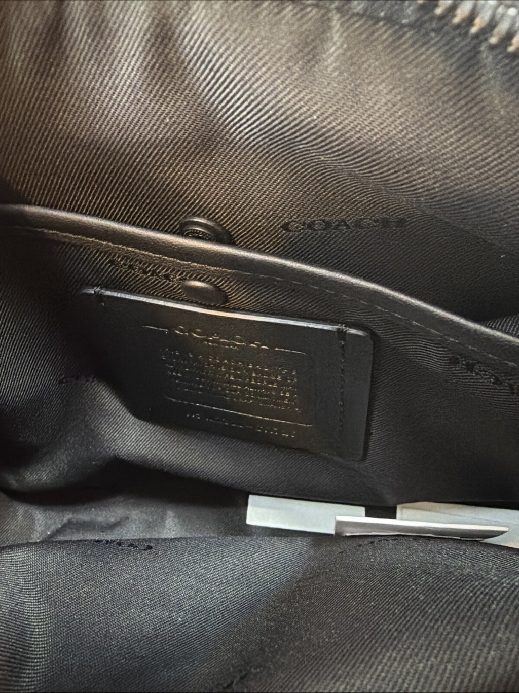 Coach Charter Flap Crossbody 24 In Black Leather BNWT 2 Straps