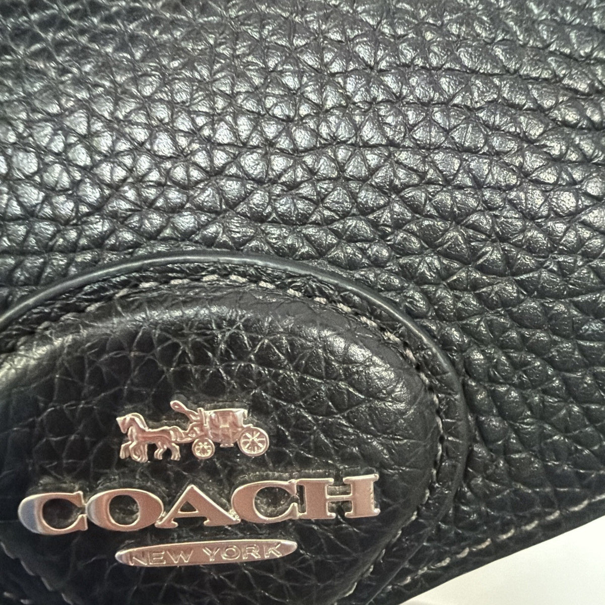 358 Coach Amelia Black Pebble Leather Backpack Rucksack BN Missing One Strap BN