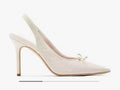 kate spade Veronica High Slingback Heels Pumps Uk 7.5 Parchment Ivory BNIB £250