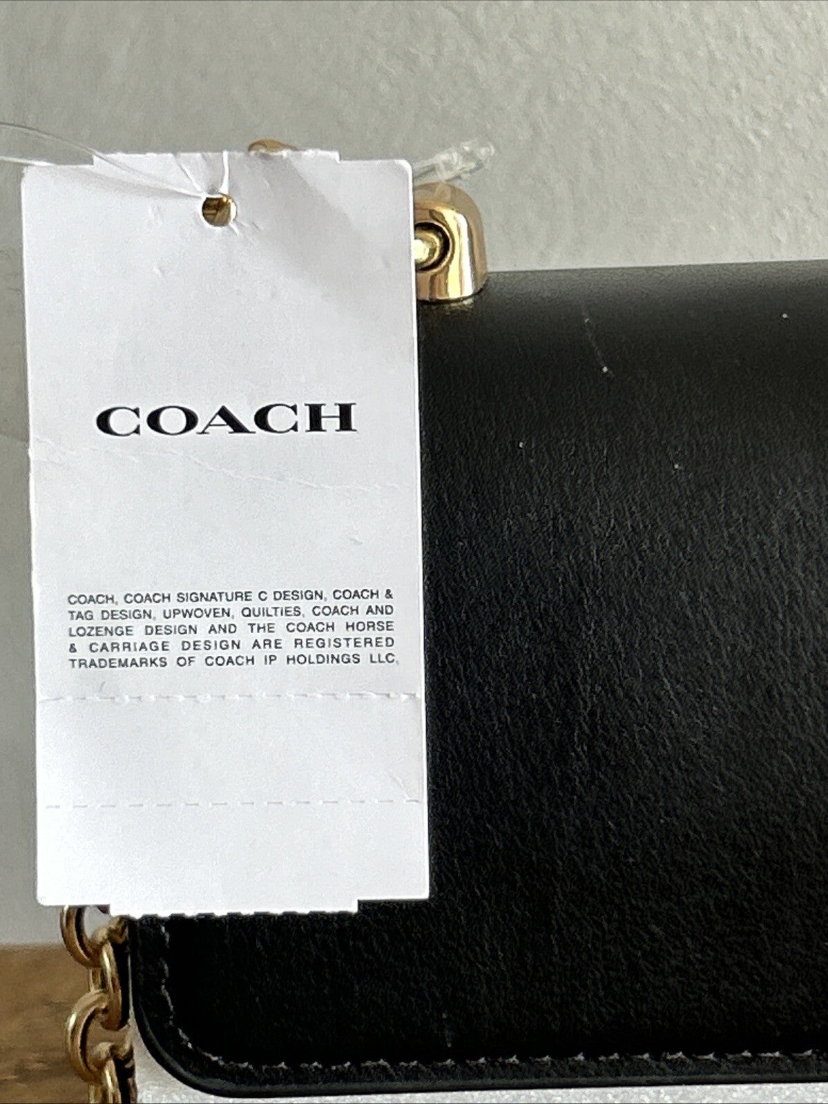 403 Coach Eliza Flap Crossbody Bag BNWT in Walnut/black