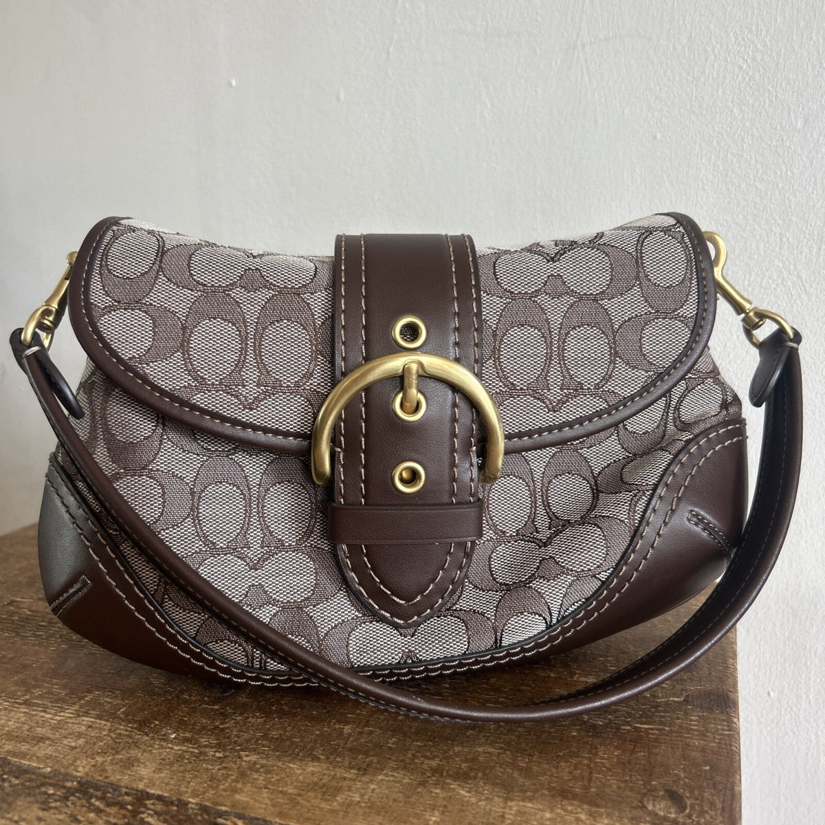 409 Coach Soho 25 In Signature Oak Maple BNWOT