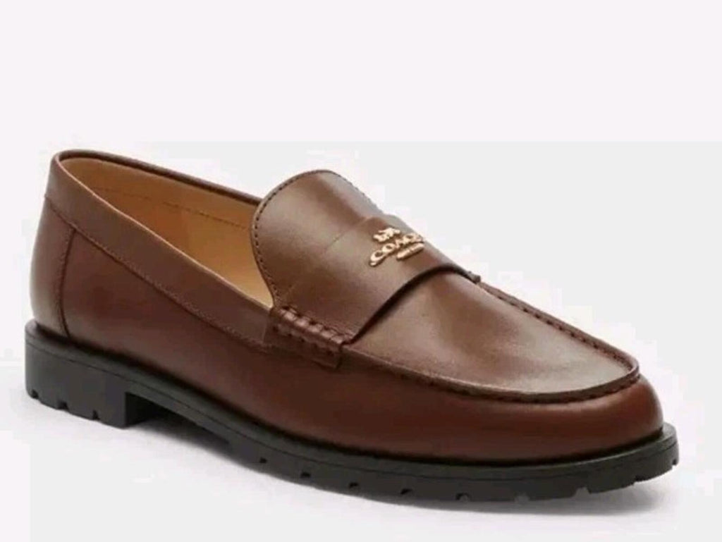 Coach Janie Loafer Dark Saddle UK 4.5 US 6.5 EUR 37 RRP £225