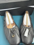 Coach Eleanor Leather Ballet Flat Shoes C6755 Black Uk 4.5 BNIB