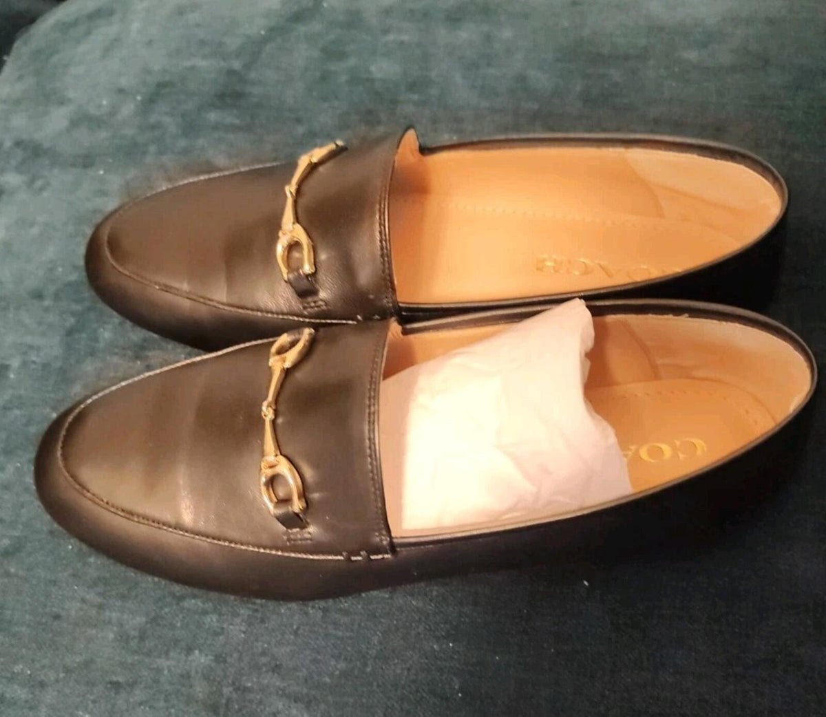 Coach Haley Loafers Black UK 5.5 EUR 38 US 7.5 Runs Small