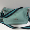 Coach Nylon Ellis Shoulder Bag CA205 Blue Green Multi With Coin Purse £425 BNWT
