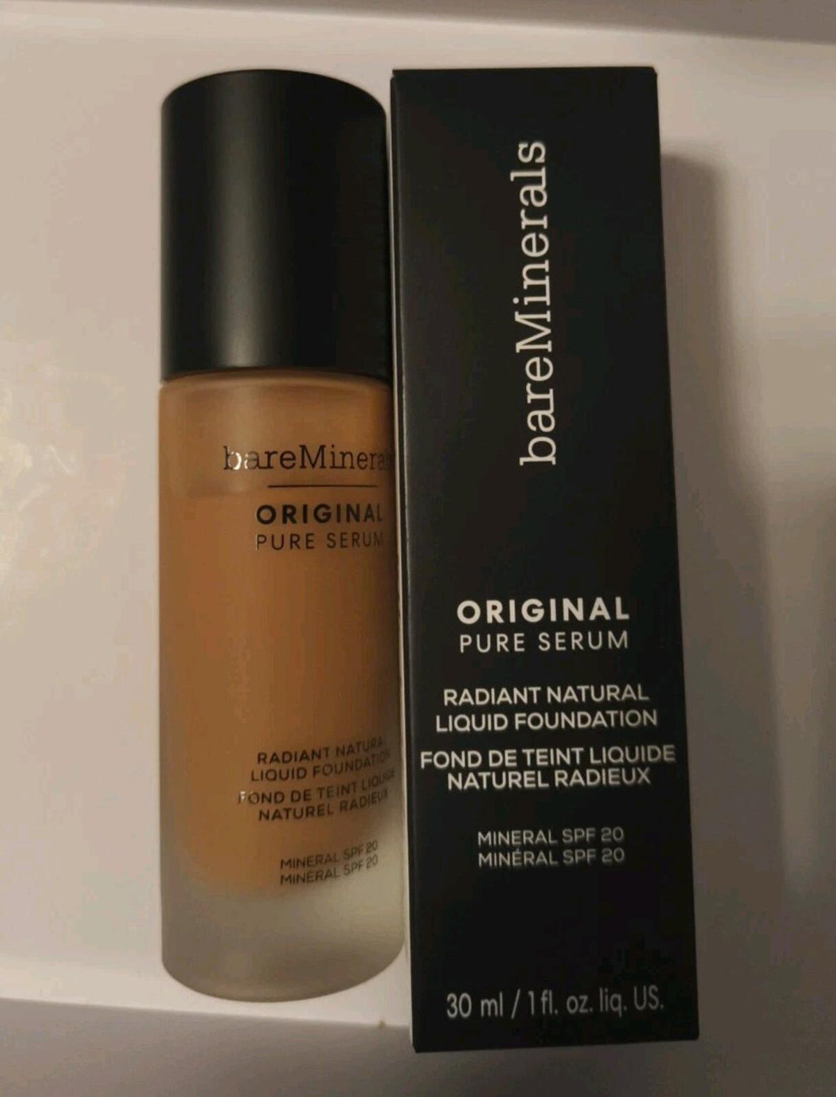 Bare Minerals Original Pure Serum Liquid Foundation SPF20 Deep Cool 4.5