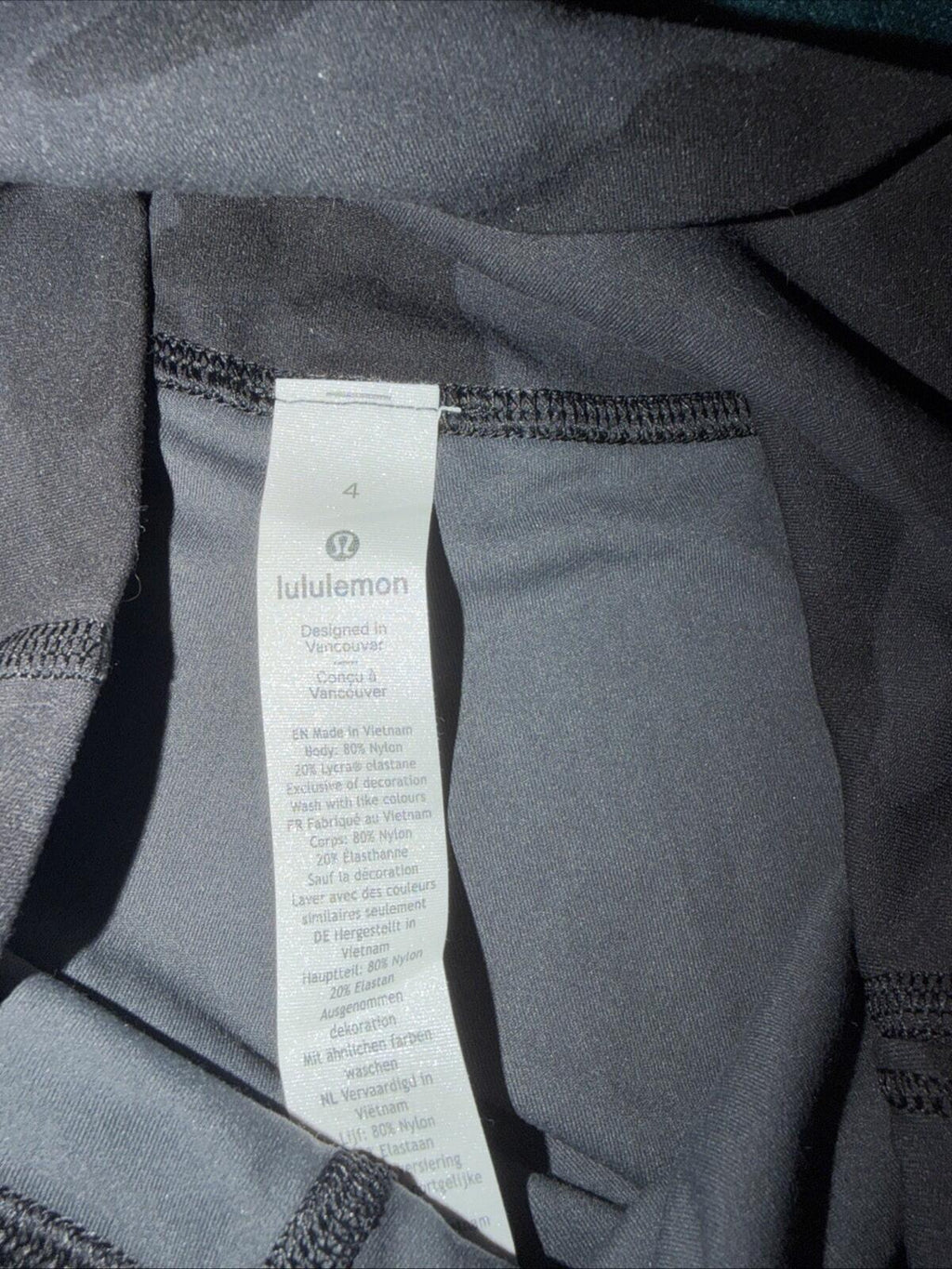 Lululemon Align Pant 28" Heritage 365 Camo Deep Coal Multi Uk 8 BNWOT Leggings