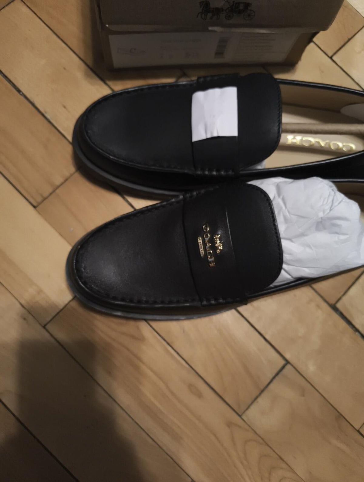 Coach Janie loafers - Black Size 4 BNIB EUR 36.5 UK 4