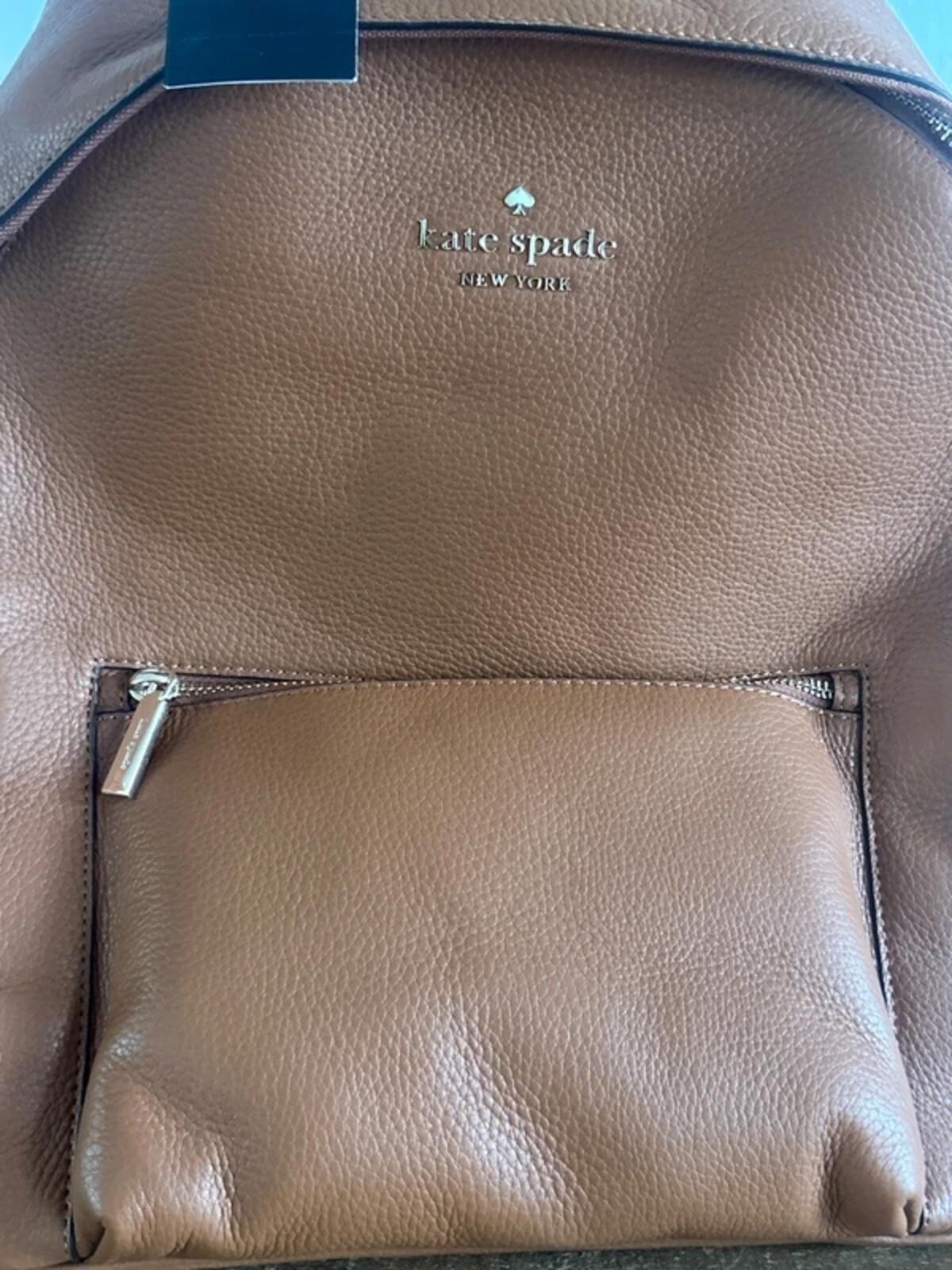 Kate spade Large Leila Dome backpack Gingerbread BNWT Rucksack