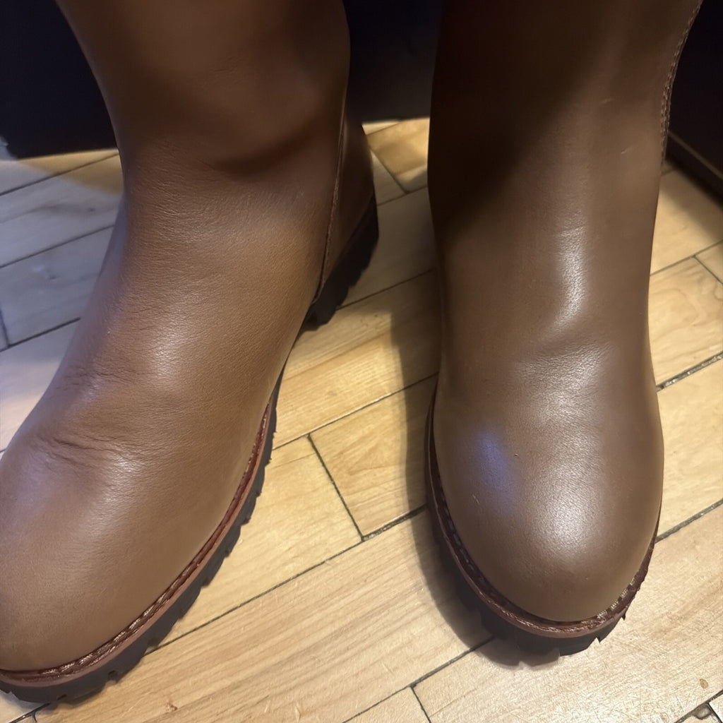 Fairfax & Favor Explorer Boots Oak Brown Leather Narrow Fit Waterproof Uk 7.5 BN