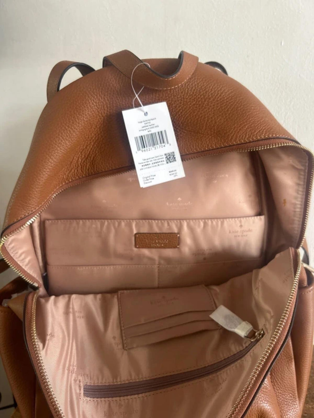 Kate spade Large Leila Dome backpack Gingerbread BNWT Rucksack