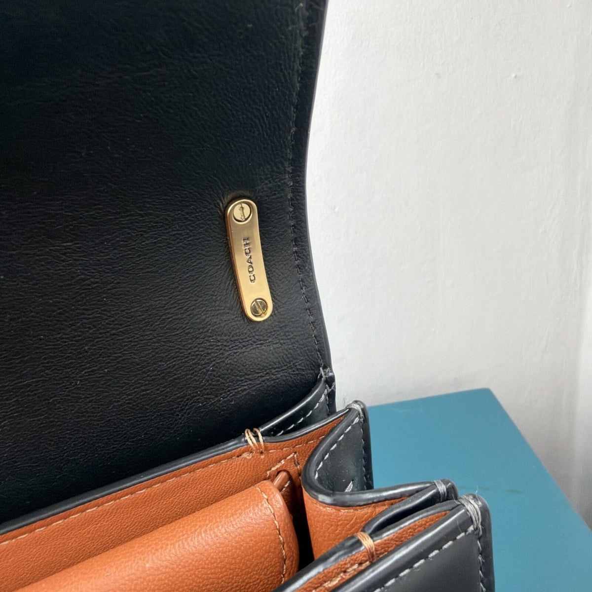 354 Coach Lux Bandit Shoulder Crossbody Bag Black Leather £550 New