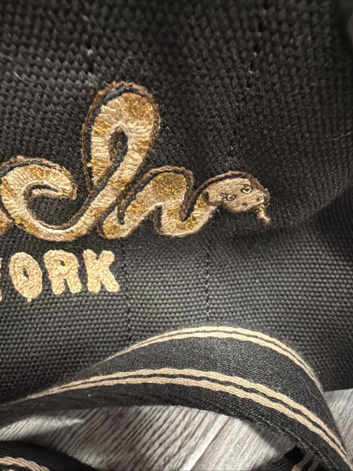 Coach custom 2025 Lunar New Year Cargo Tote 26 Black Snake Script New Rare! BN