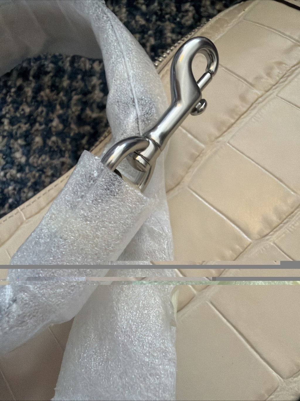 Coach Embossed Crocodile Ivory Swinger Bag BNWT £250