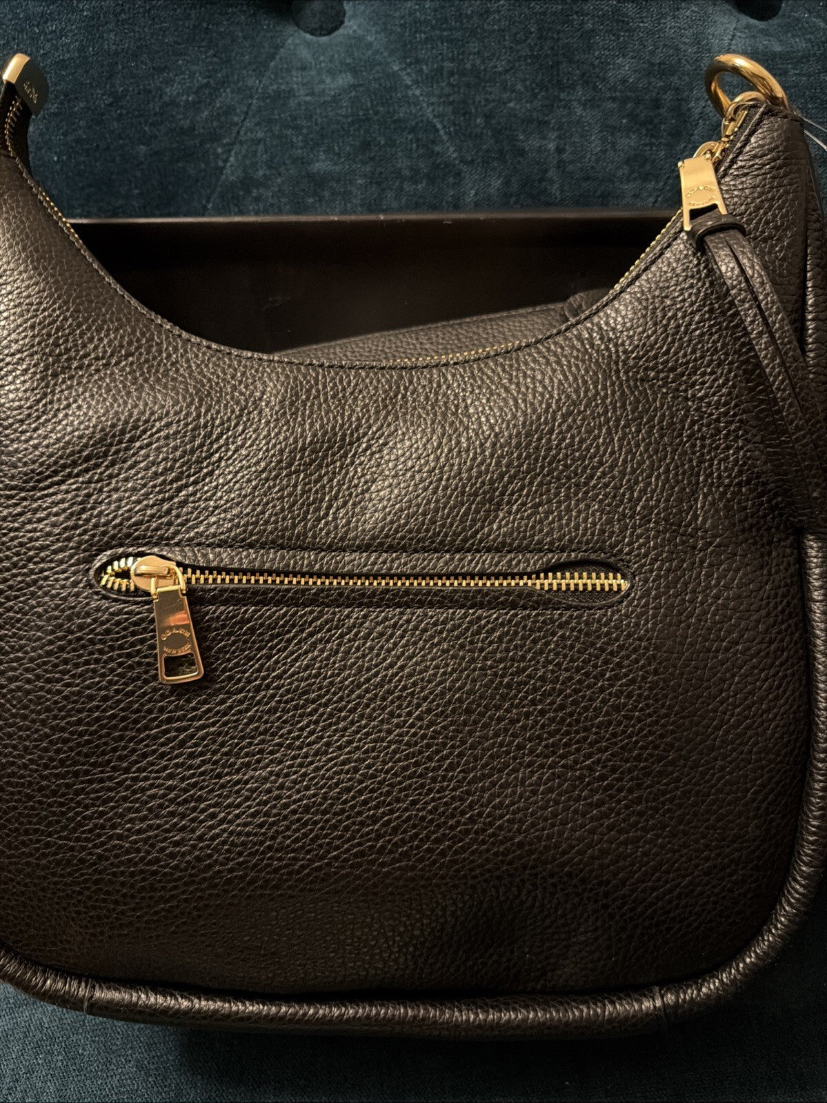 Coach Jules Hobo Pebble Leather Shoulder Bag Handbag Black 2 Straps BNWT £495