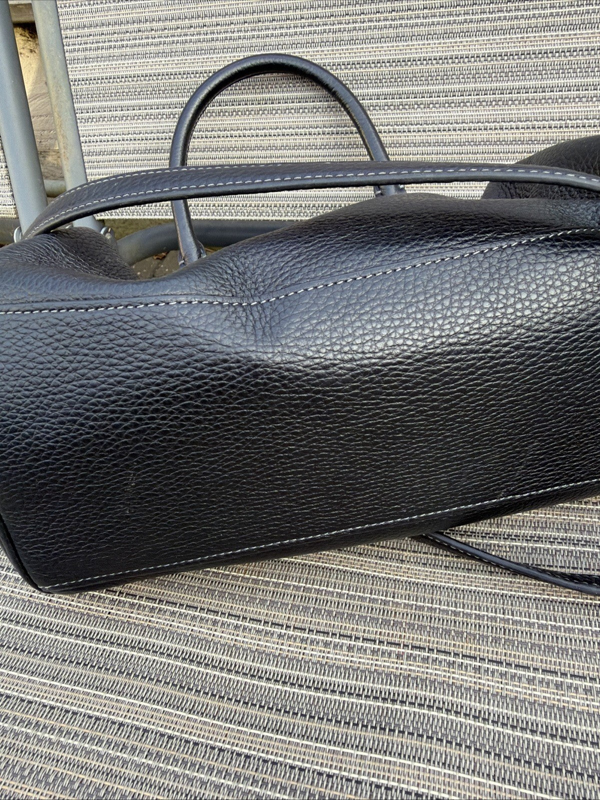 Coach Rowan Satchel in Refined Pebbled Leather Black BN