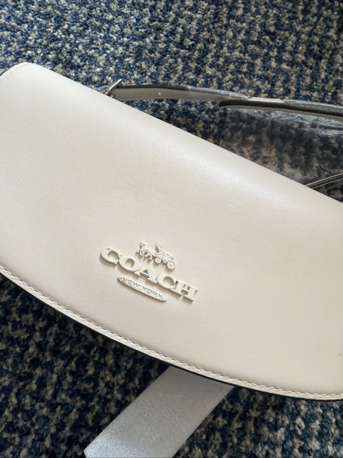 Coach Andrea shoulder bag Ivory BN Cross Body 2 Straps
