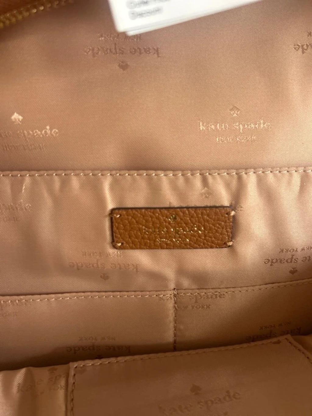 Kate spade Large Leila Dome backpack Gingerbread BNWT Rucksack