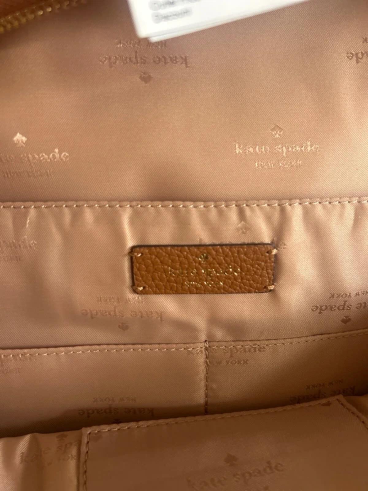Kate spade Large Leila Dome backpack Gingerbread BNWT Rucksack