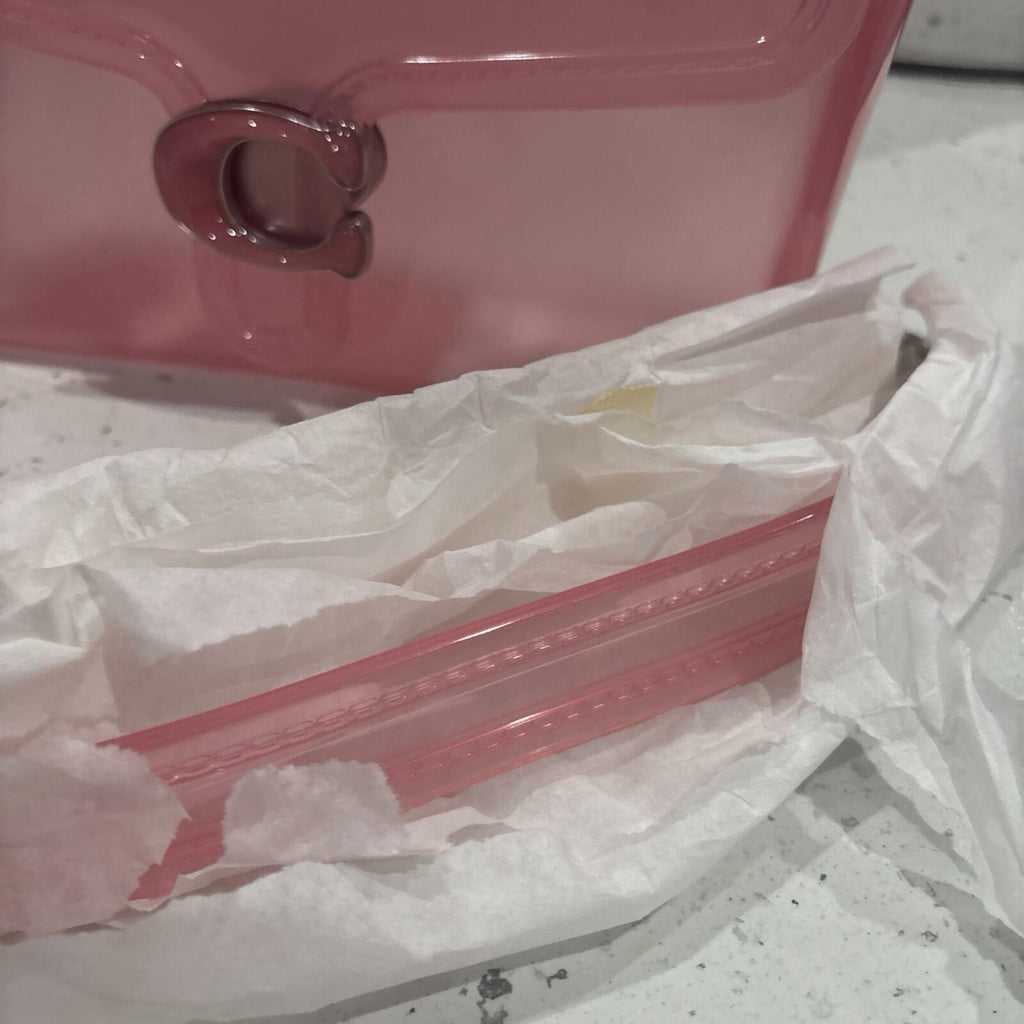 Coach Jelly Tabby Silver/Candy Pink From the Runway Bestseller BNWT