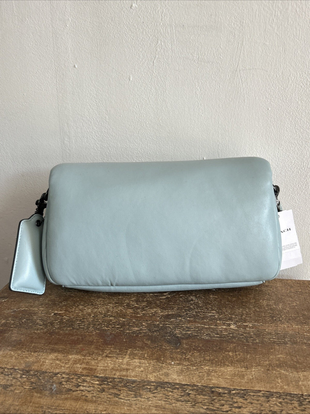 402 Coach Pillow Tabby 26 BNWT in Aqua