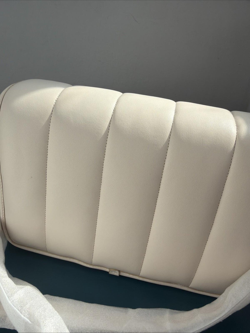 351 Coach Chalk Ivory Quilted Nappa Leather Studio Shoulder Bag C7725 BNIB