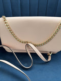 Kate Spade Madison Flap Crossbody Bag Conch Pink Leather Chain Purse BNWT £259