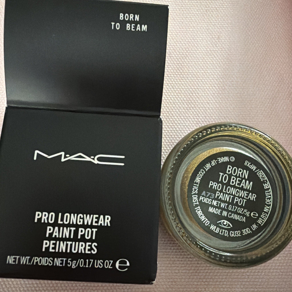 Mac Pro Longwear Paint Pot Shade Born To Beam BNIB Gold
