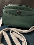COACH Leather Camera Bag Shoulder Bag CC386 Dark Pine Green BNWT