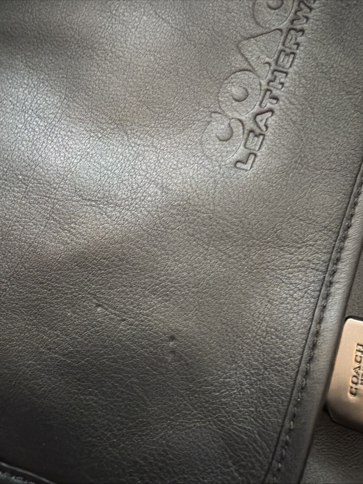 Coach Men's League Smooth Leather Messenger Bag - Black BNWT New