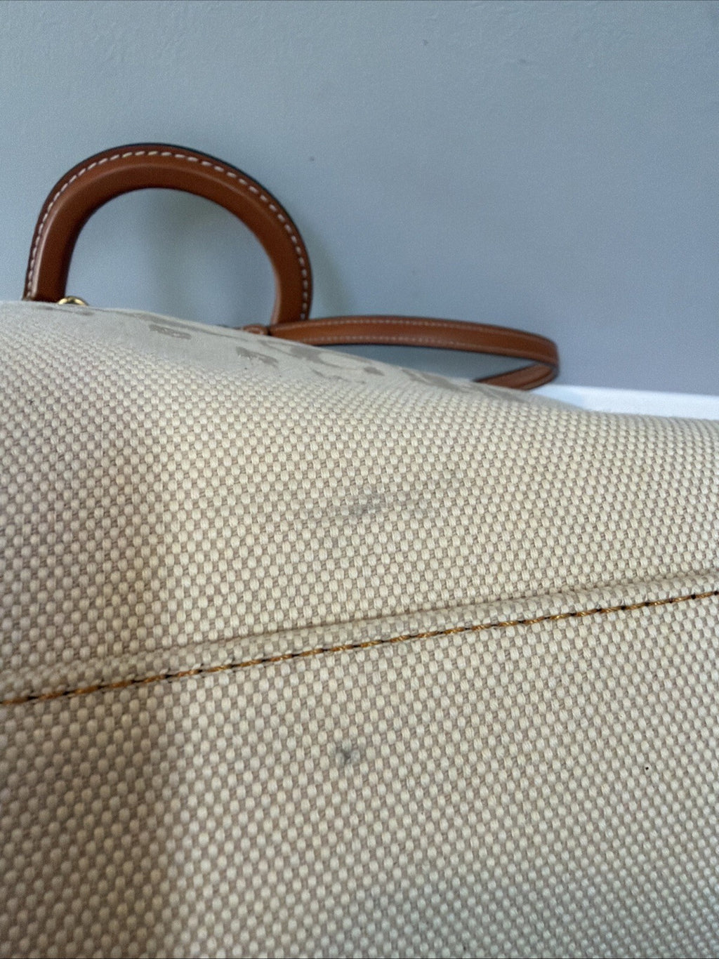 Coach Reese 28 Tote Bag BNWT Horse & Carriage Leather & Natural Canvas