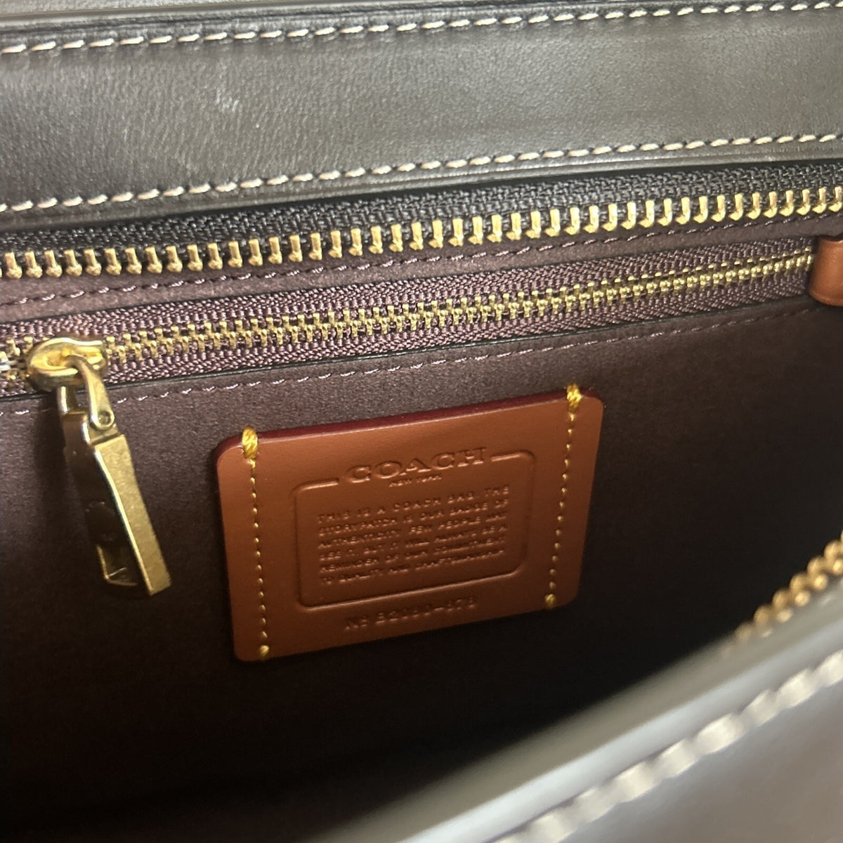 412 Coach Courier Carryall Bag In Black Leather, Style 88348 BNWOT