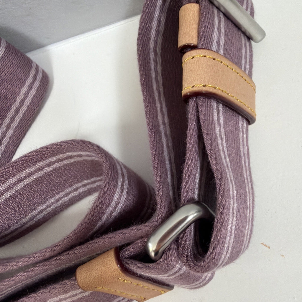 Coach Denim Kira Crossbody Bag Lavender Pink Signature C Wristlet BN