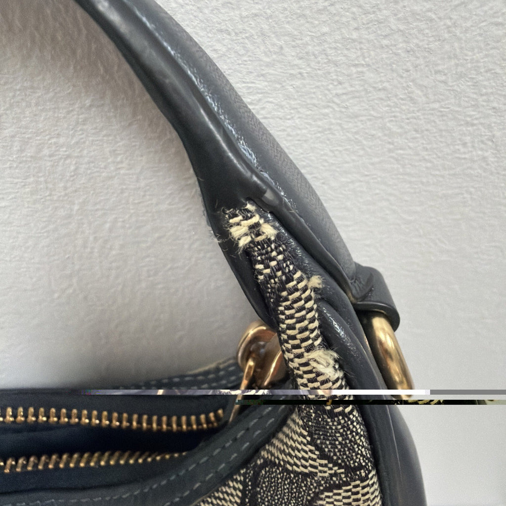 Coach Carmen Mini Crossbody Bag Signature Jacquard Navy Blue - Damage BNWT