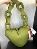 Coachtopia Loop Puffy Heart Bag Olive Green BNWT