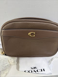 COACH Leather Camera Bag Shoulder Bag CC386 Dark Stone BNWT