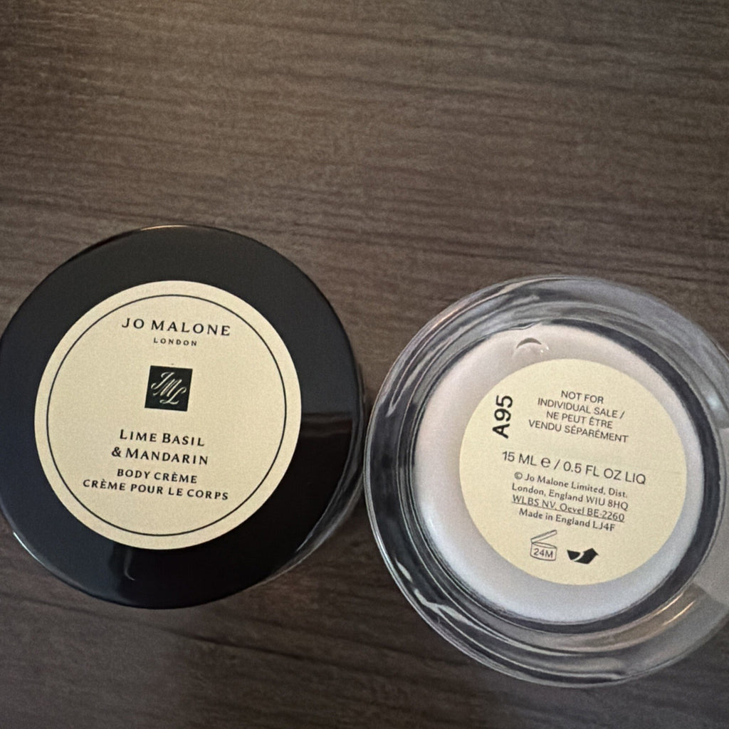 Jo Malone Lime Basil Mandarin Body Crème 15ml X 2 BN Sealed 30ml Total