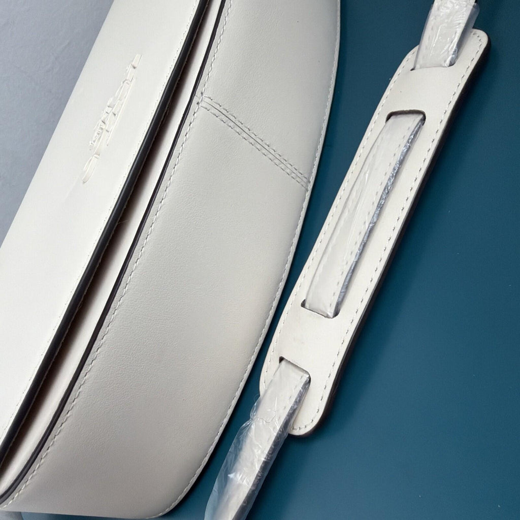 339 Coach Andrea shoulder Clutch bag Chalk Silver BNWT - Some Damage