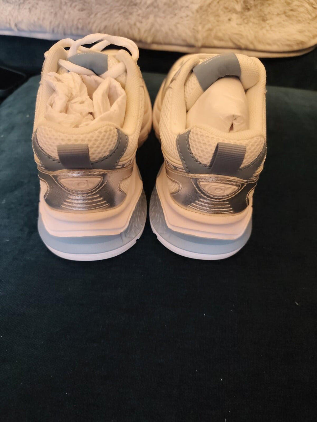 Coach Mesh Sneaker Chalk/Bluebell BNIB UK 4.5