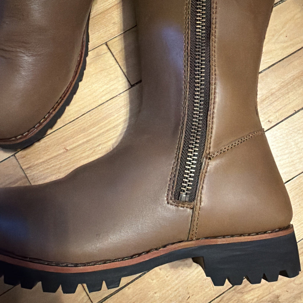Fairfax & Favor Explorer Boots Oak Brown Leather Narrow Fit Waterproof Uk 7.5 BN