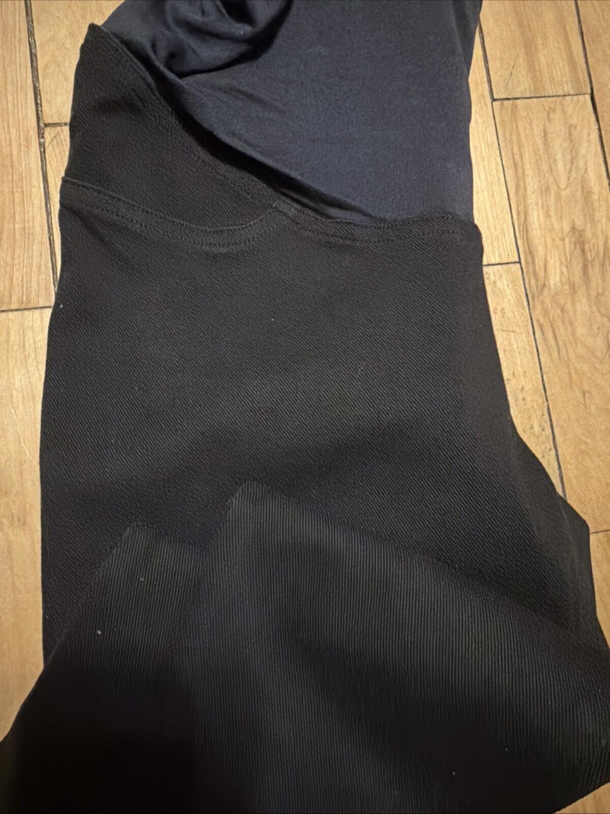 Spanx Mama Jean-ish Maternity Leggings Jeggings Size M 12-14 Black BNWT £98
