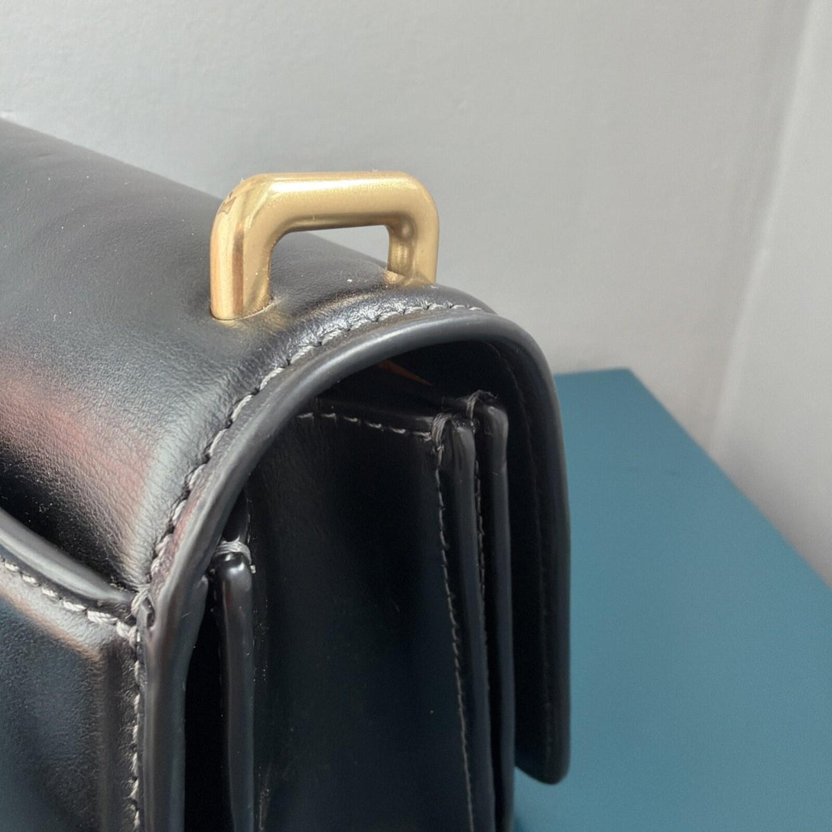354 Coach Lux Bandit Shoulder Crossbody Bag Black Leather £550 New